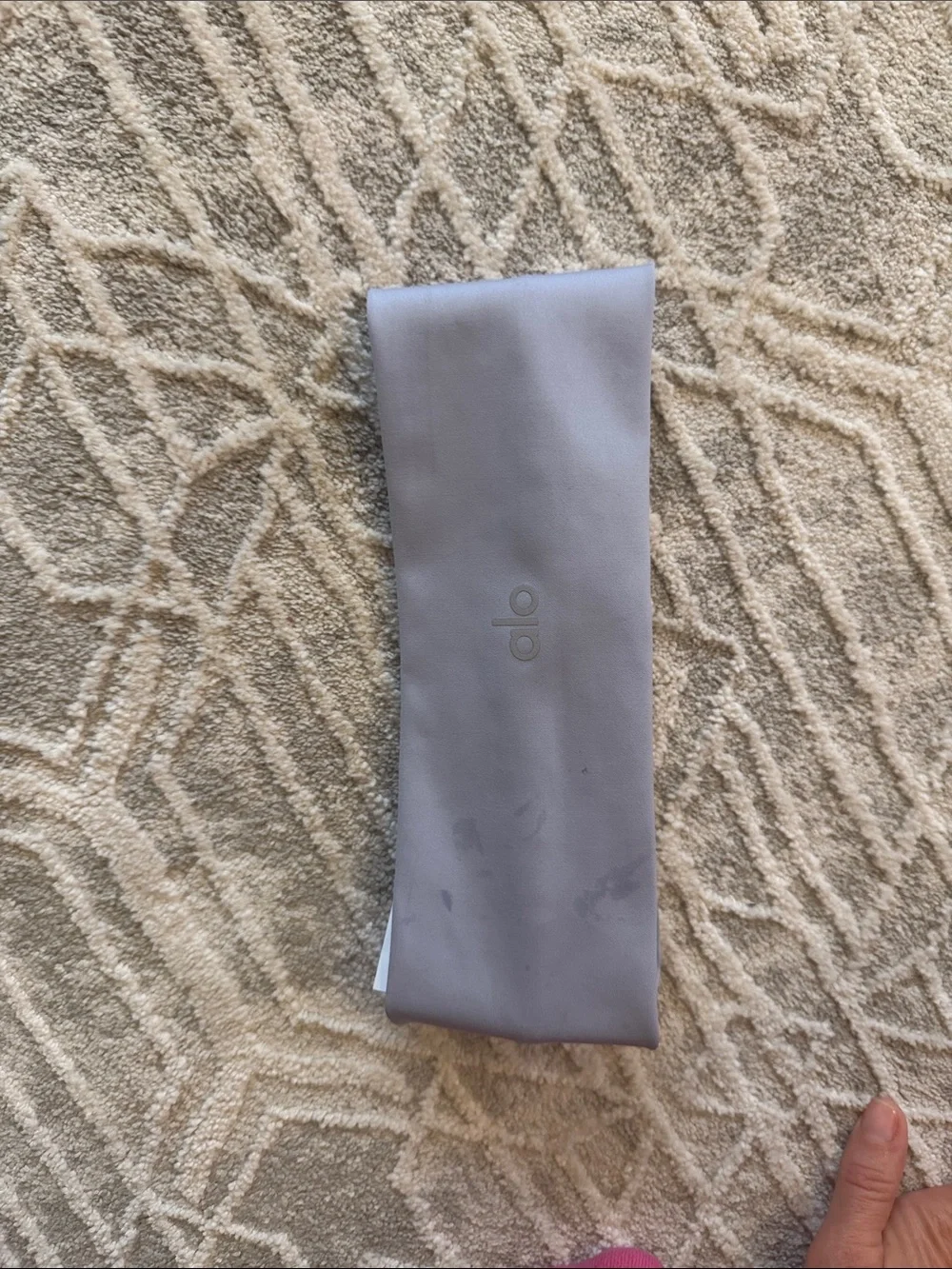 ALO Yoga Dusty Blue Twist Headband